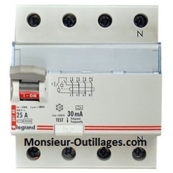 Square disjoncteur differentiel legrand 4 mod 4 poles 25a 30ma 400 v monsieur outllagescom
