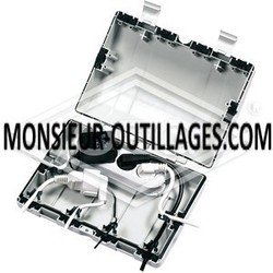 Square coffret de securite cablespr exterieur 6 raccords 300 x 230 x 130 mm ip64