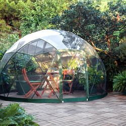 Square garden igloo geodesic dome