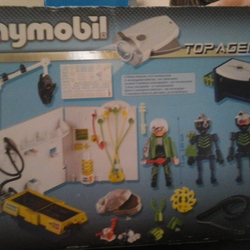 Square top agent playmobil 5 008