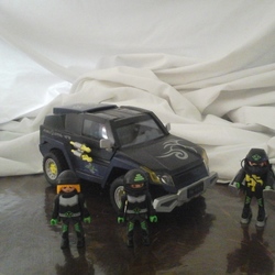 Square top agent playmobil 5 010