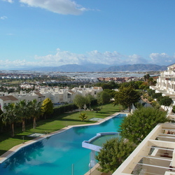 Square residence pool