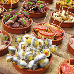 Square buffet tapas lacasatapas