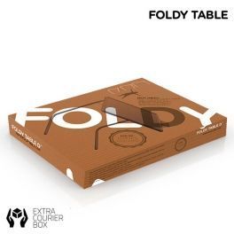 Table pliante avec dessous de verre foldy table0
