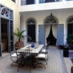 Square riad belhaj patio