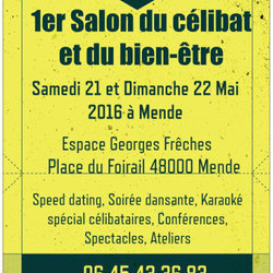 Square salon du celibat affiche verte