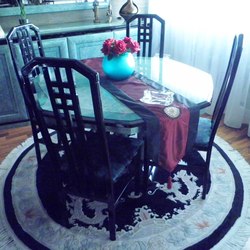 Square table de salle   manger 4chaises