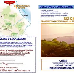 Square valle piola ecovillage project flyer verso