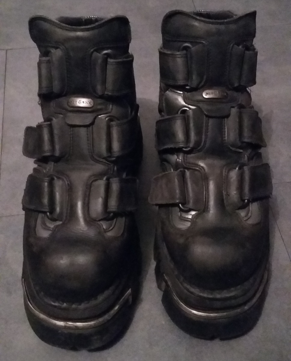 Chaussure new rock en cuir noir t41 1